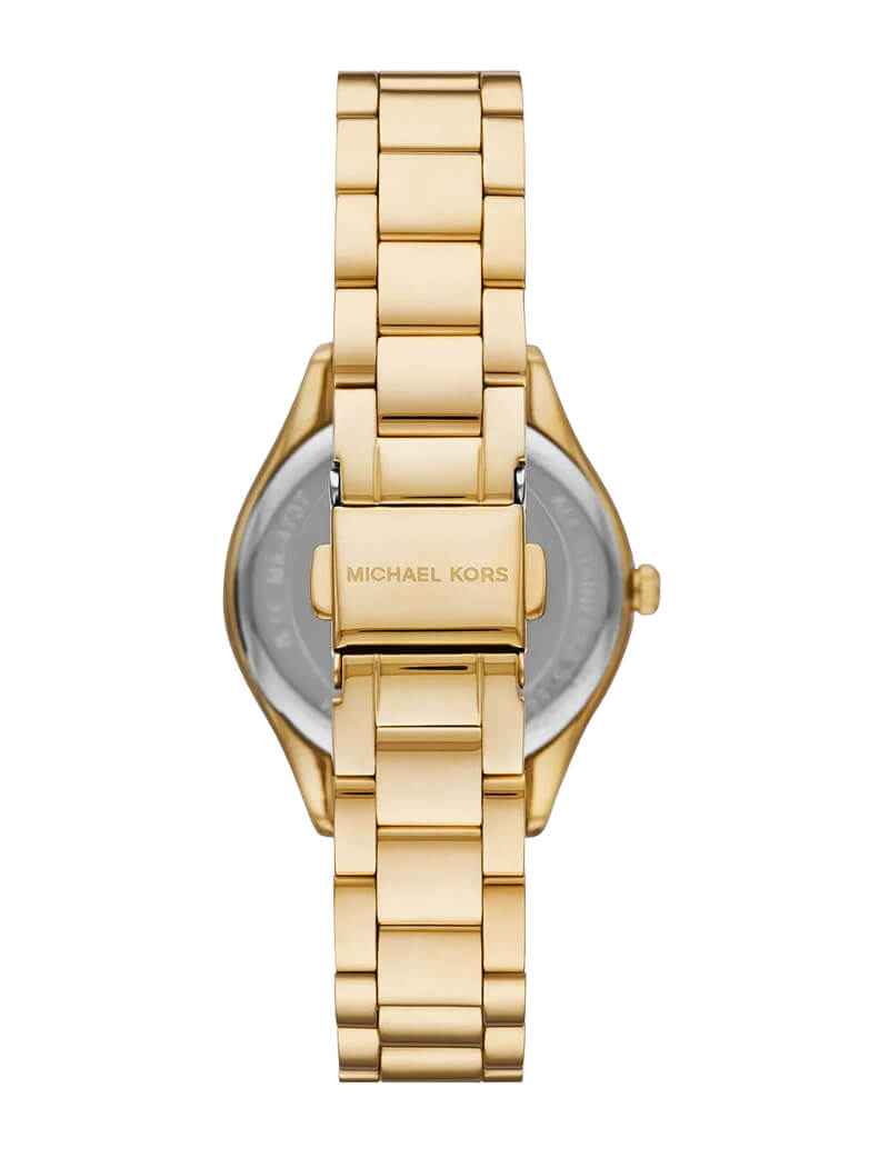 Michael Kors Lauryn MK4737 Women's Green Dial Gold-Tone Stainless Steel Watch