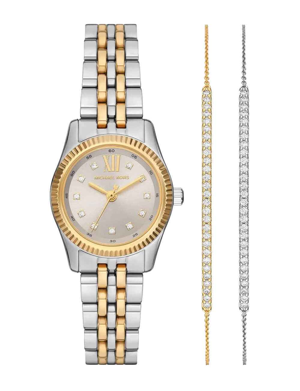 Michael Kors Lexington SET MK4815SET Women's Two-Tone Stainless Steel Watch