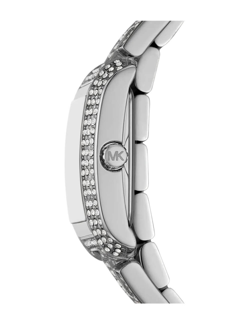 Michael Kors MK4836 silver dial with pavé crystal accents