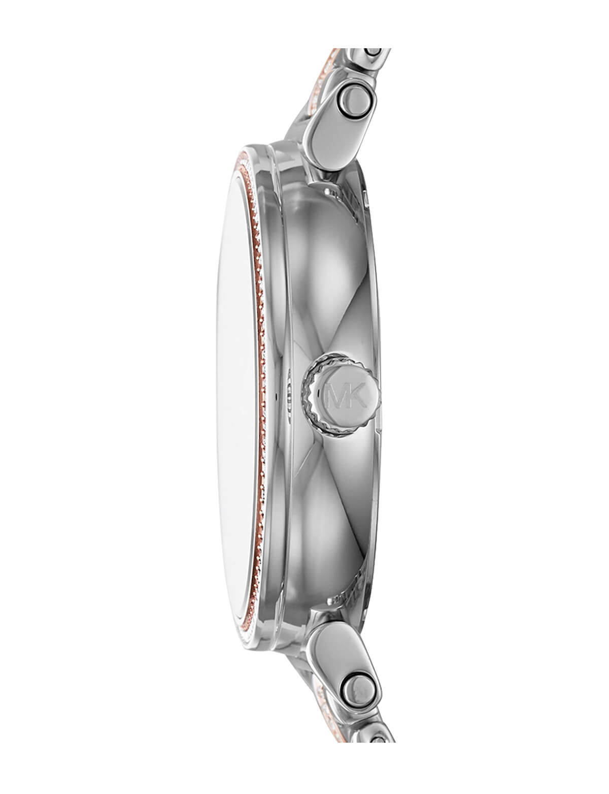 Side profile of Michael Kors Sofie MK4446 women's watch