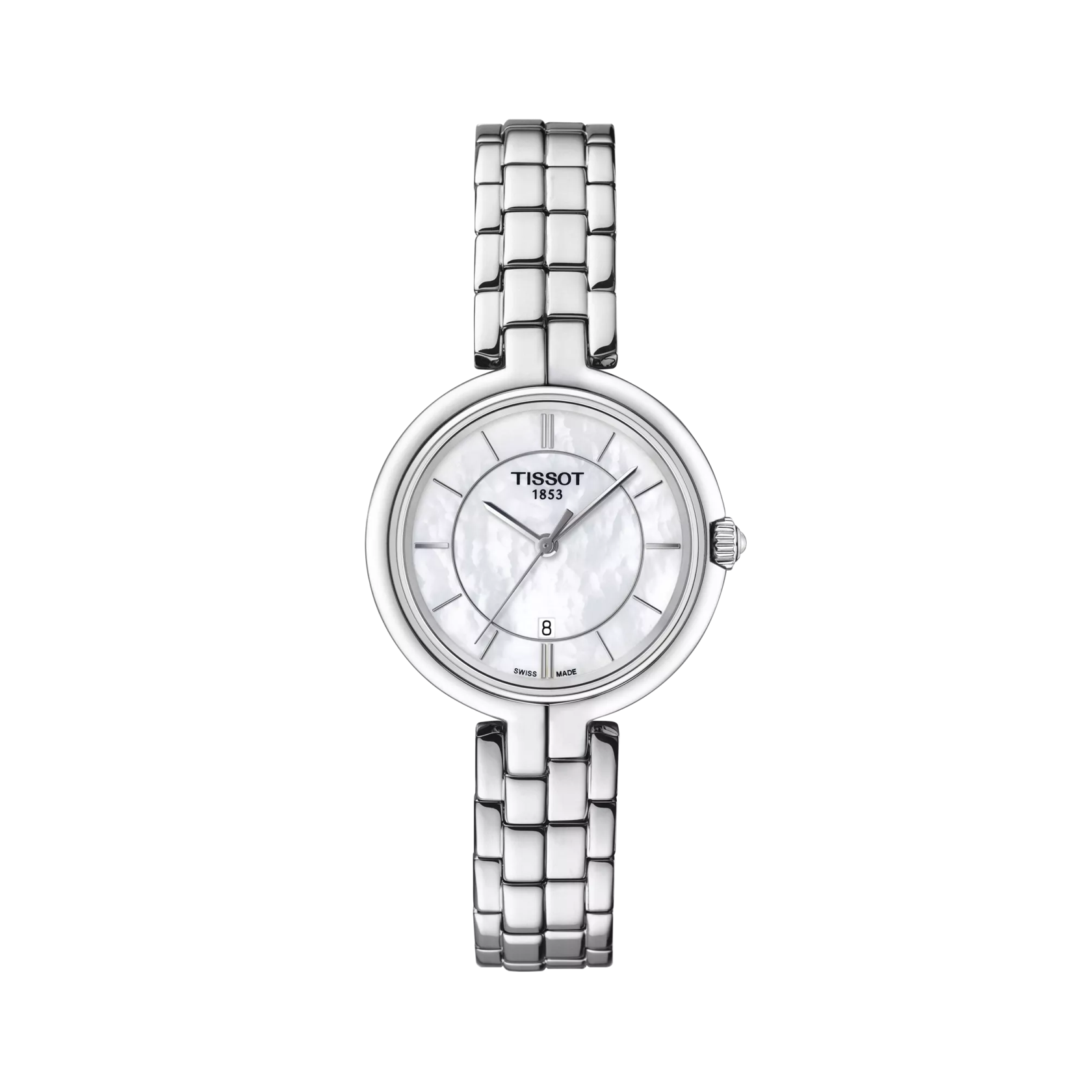 Tissot Flamingo T094.210.11.111.00 – White Mother-of-Pearl Dial – Ladies Watch - Luxverse
