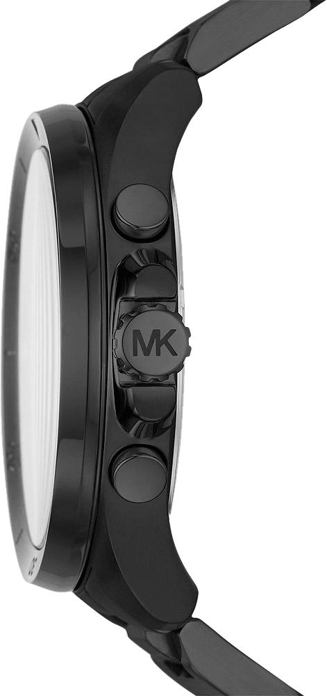 Michael Kors Brecken MK8858 Men's Black Dial Black Stainless Steel Chronograph Watch