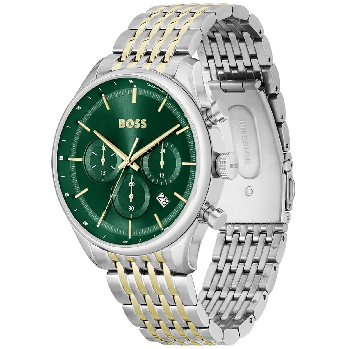 Hugo Boss HB1514081 Silver & Gold Stainless Steel Watch – Men’s Watch - Luxverse