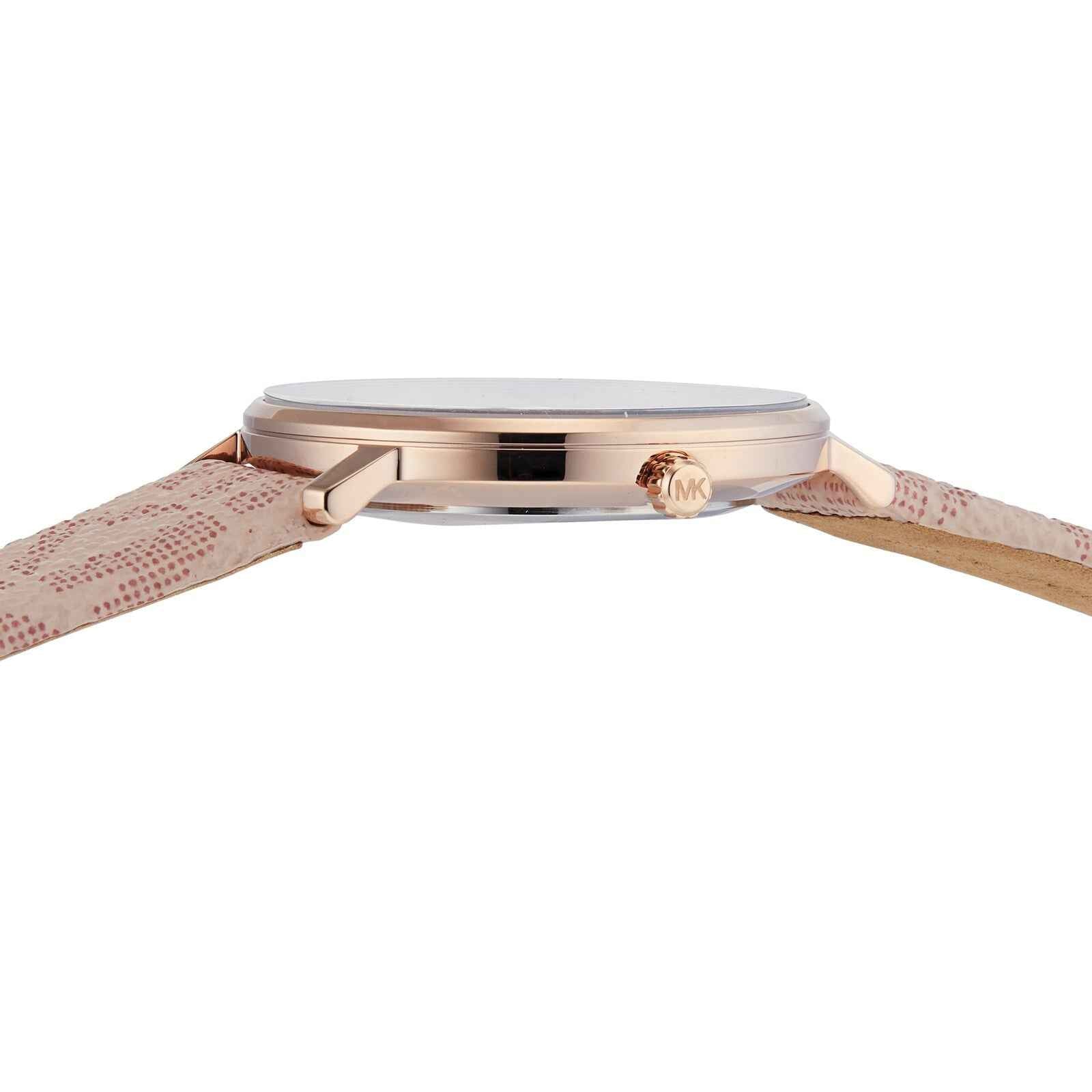 Michael Kors Pyper MK2859 Women's Silver Dial Pink Leather Watch