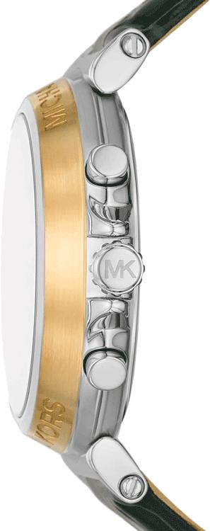 Michael Kors Maren MK7498 Women's Silver Chronograph Leather Watch
