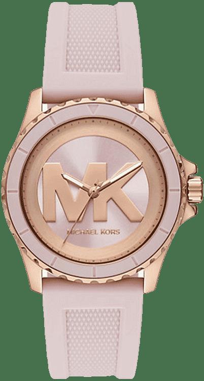 Michael Kors Everest MK7536 Women's Rose Gold Silicone Strap Watch