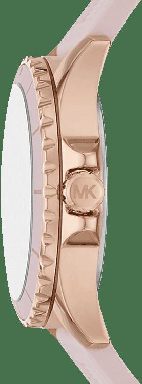 Michael Kors Everest MK7536 Women's Rose Gold Silicone Strap Watch