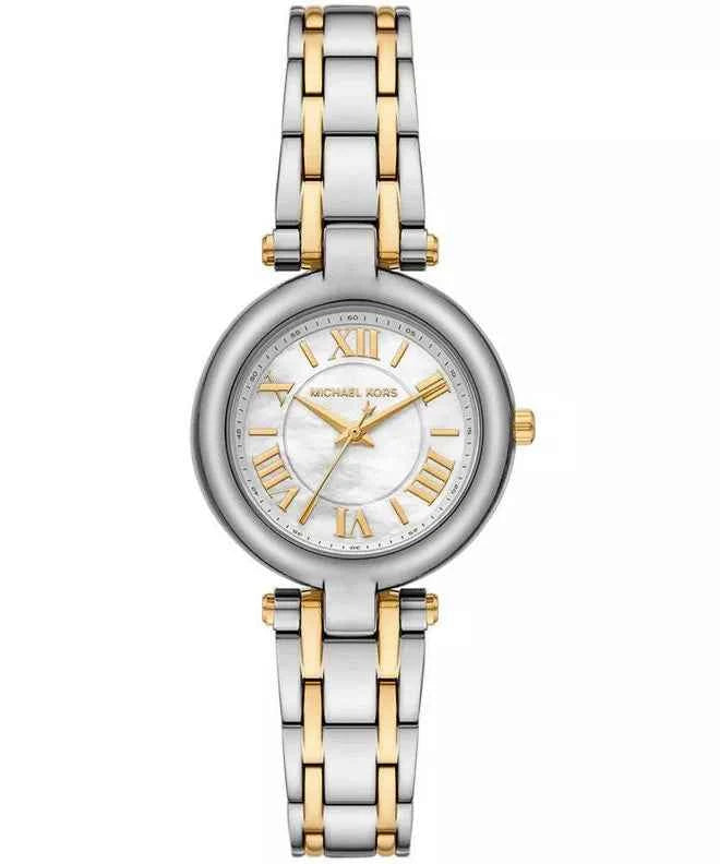 Michael Kors Laney MK4895 Women's Two-Tone White Dial Watch