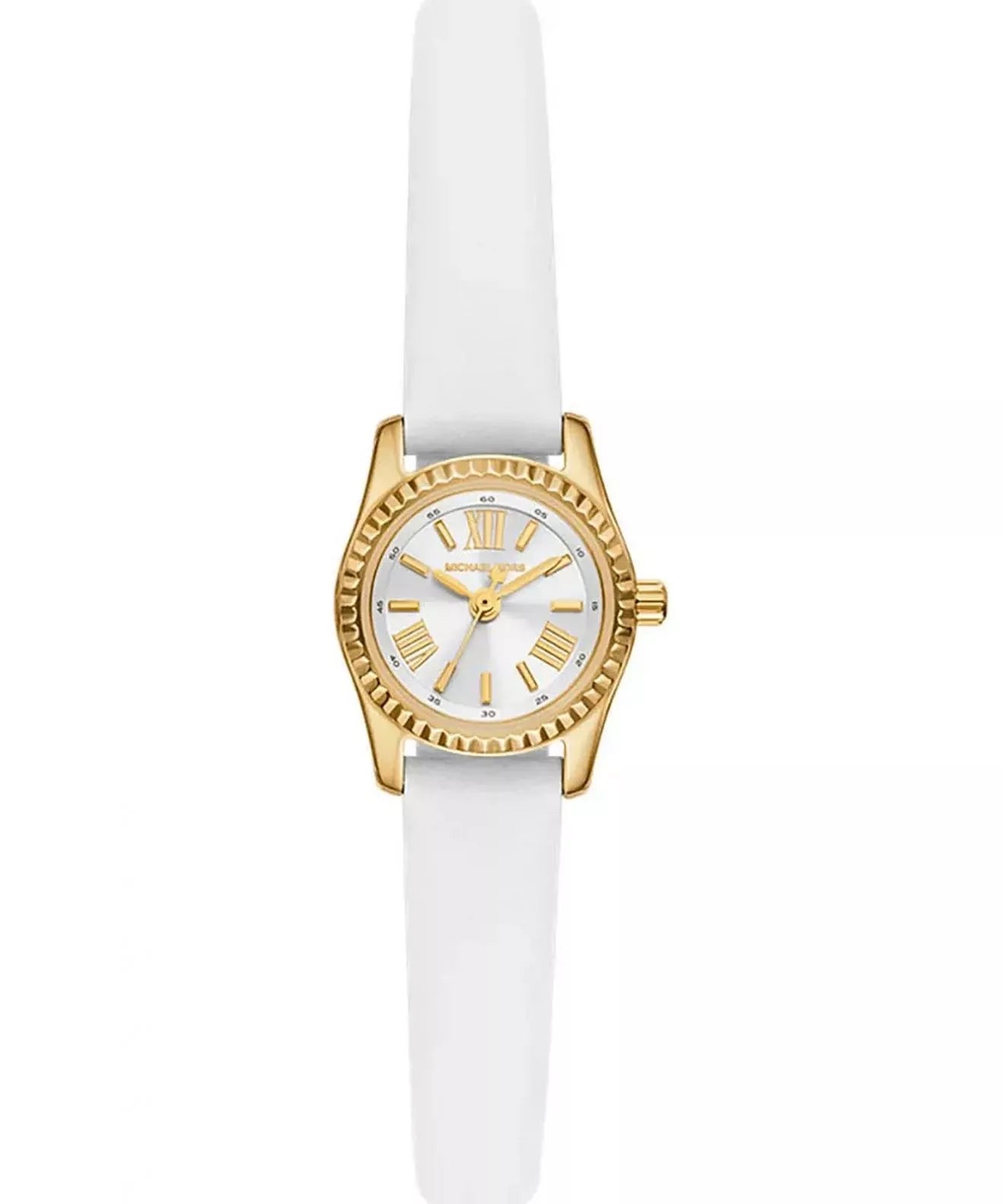 Michael Kors Lexington MK4900 women's white leather watch