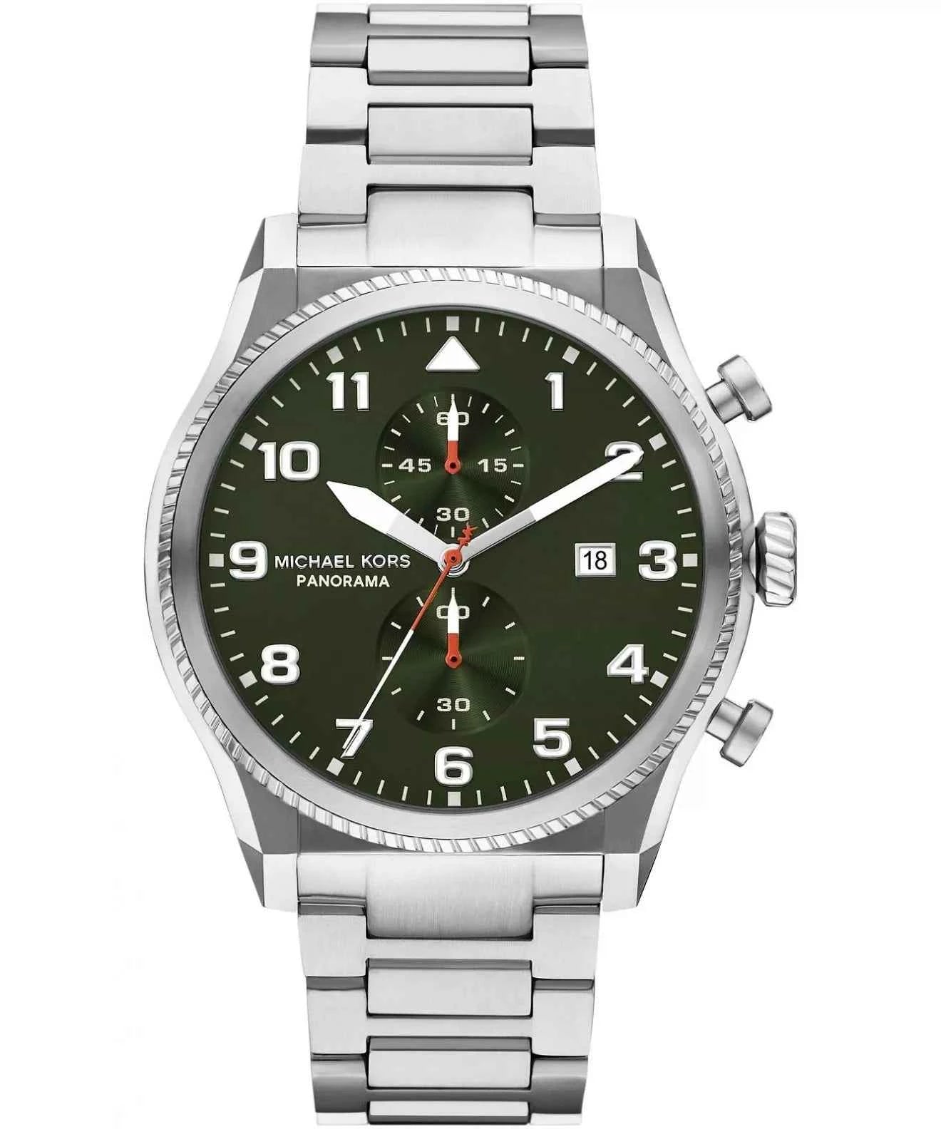 Michael Kors Panorama MK9196 Men's Silver Chronograph Watch