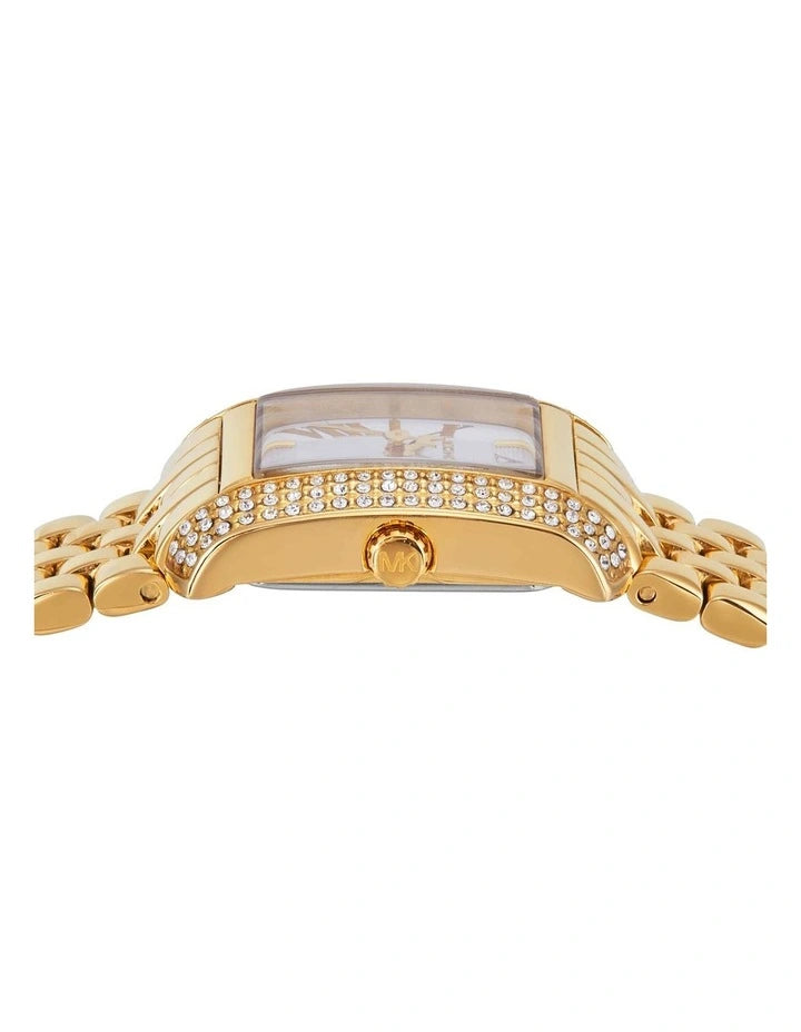 Michael Kors MK4833 white dial with gold stainless steel bracelet