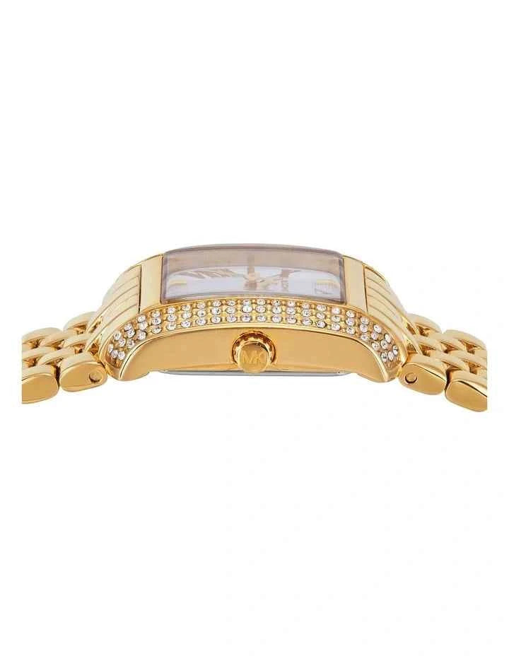 Michael Kors Emery MK4833 Women's Gold Square Analog Watch