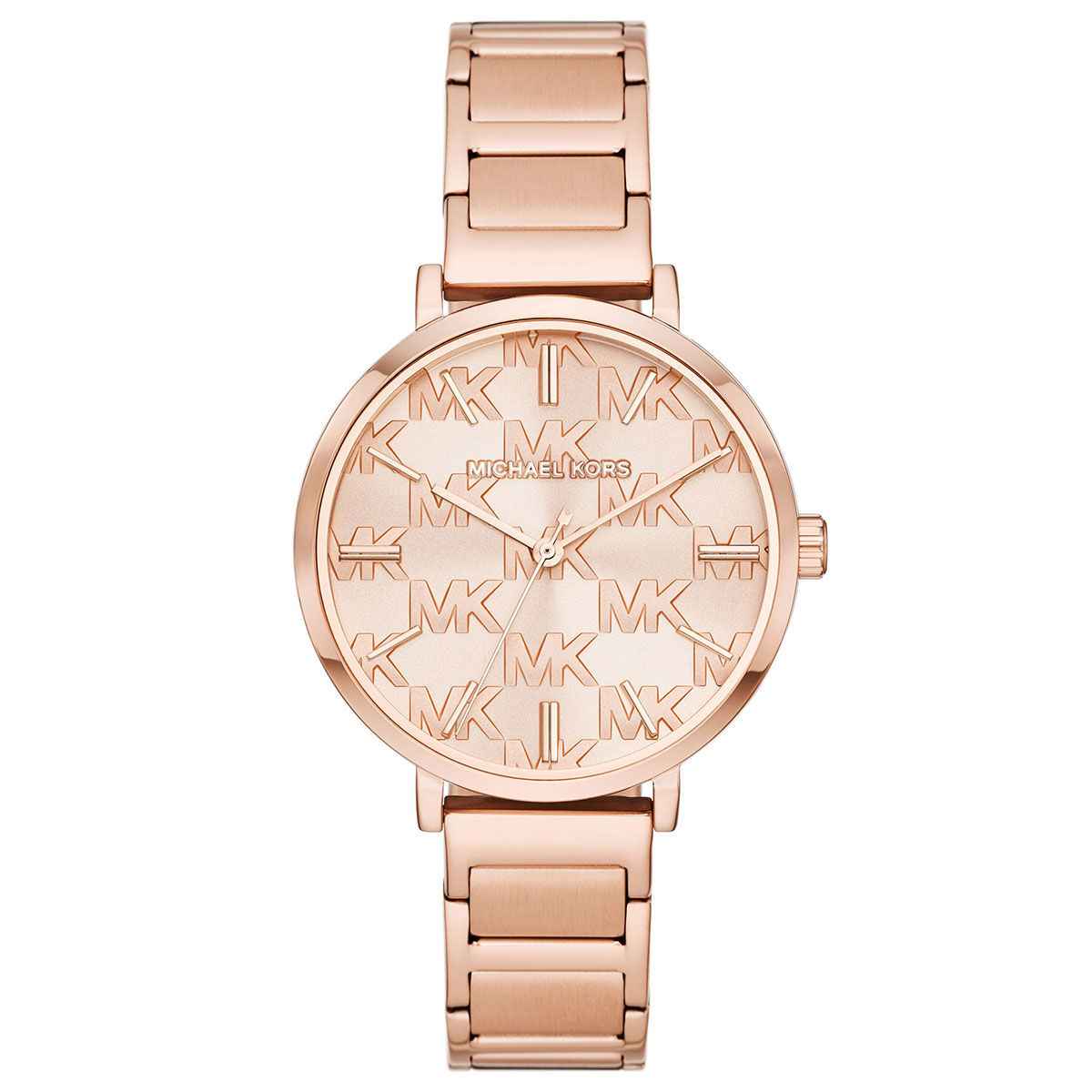 Michael Kors Addyson MK4713 Women's Silver Dial Rose Gold Stainless Steel Watch