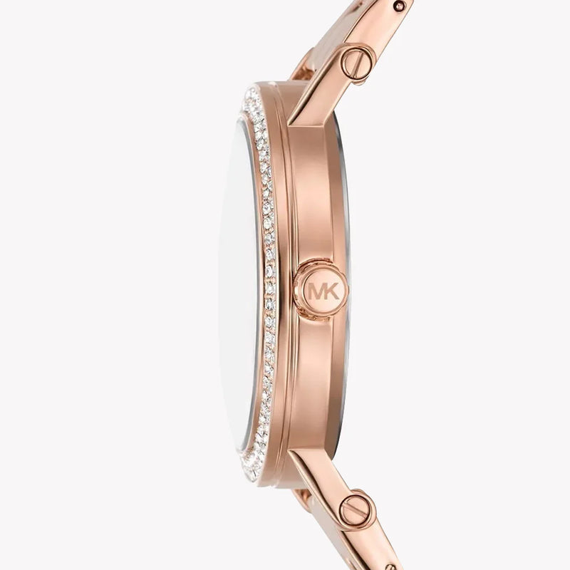 Michael Kors rose gold analog bracelet watch