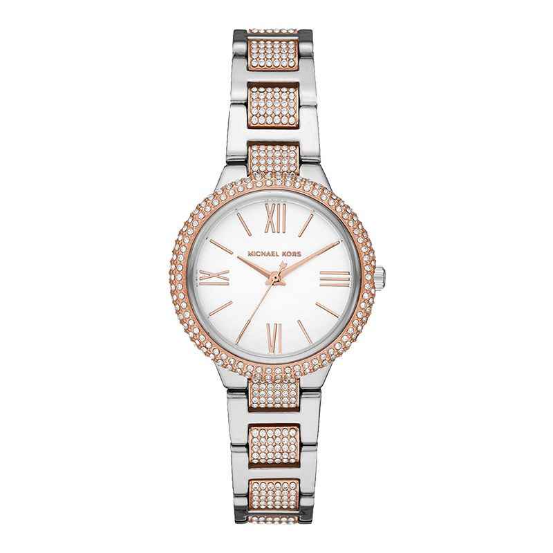 Michael Kors Taryn MK4461 Women's White Dial Two-Tone Stainless Steel Watch
