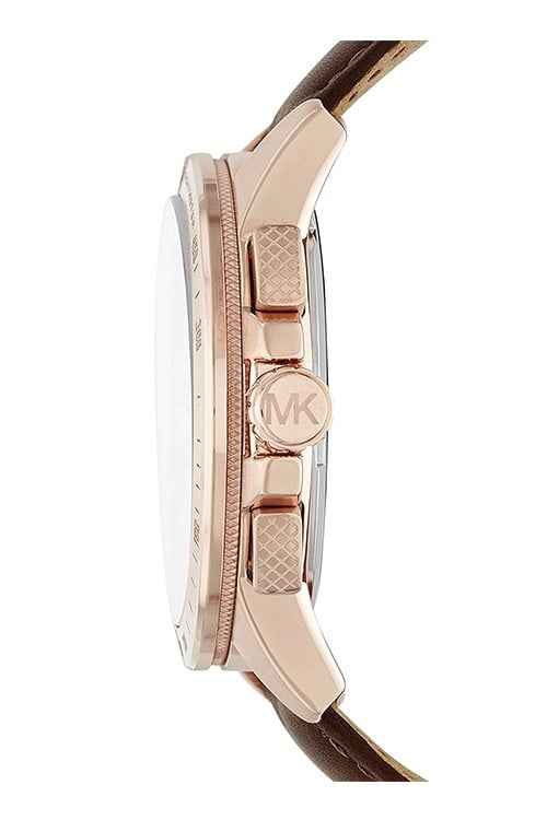 Michael Kors MK8519 Men's Grey Dial Brown Leather Analog Watch