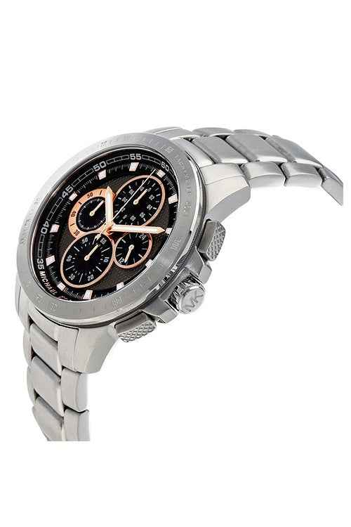 Michael Kors MK8528 Men's Black Rose Gold Chronograph Watch