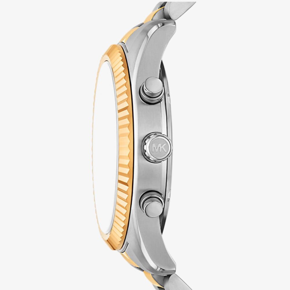 Michael Kors MK9207 silver and gold stainless steel watch