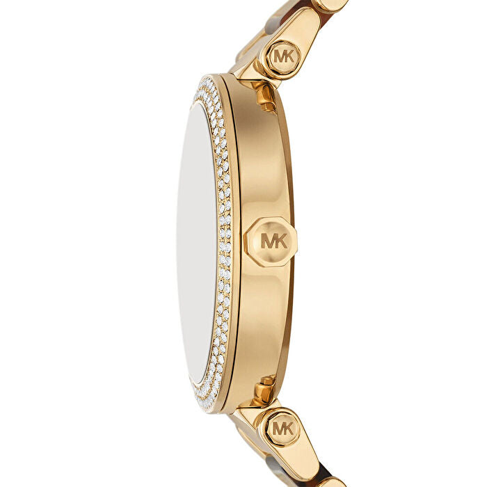 Michael Kors MK7369 gold dial crystal watch