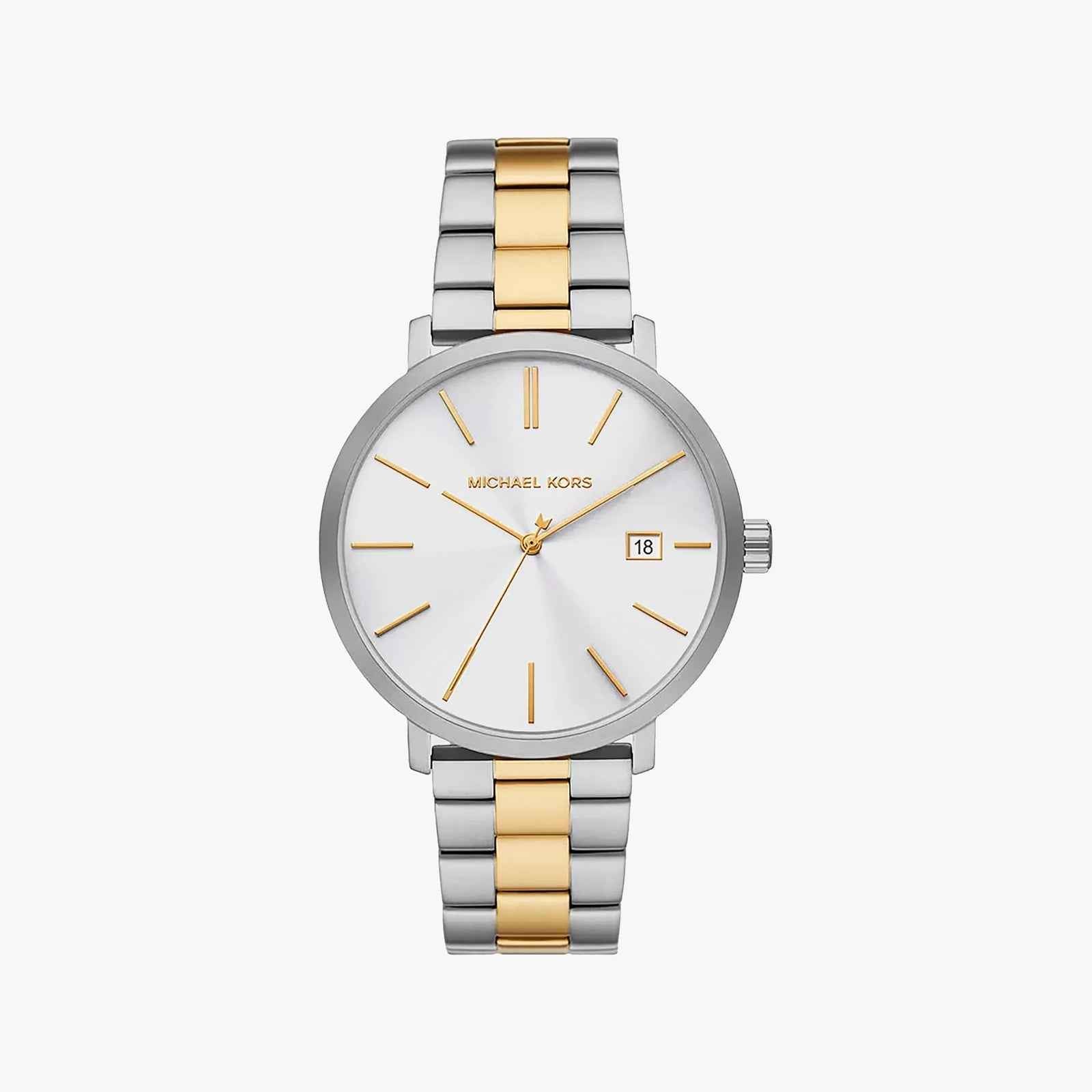 Michael Kors Blake MK9134 Men's White Dial Two-Tone Stainless Steel Watch
