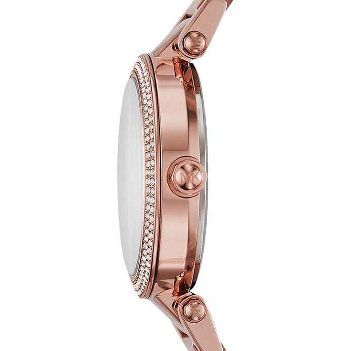 Michael Kors Mini Parker Floral MK6470 Women's Rose Gold Dial Stainless Steel Watch