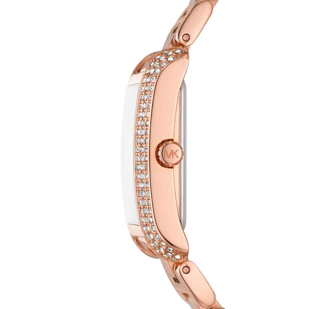 Michael Kors Emery MK4641 Women's Silver Dial Rose Gold Stainless Steel Watch