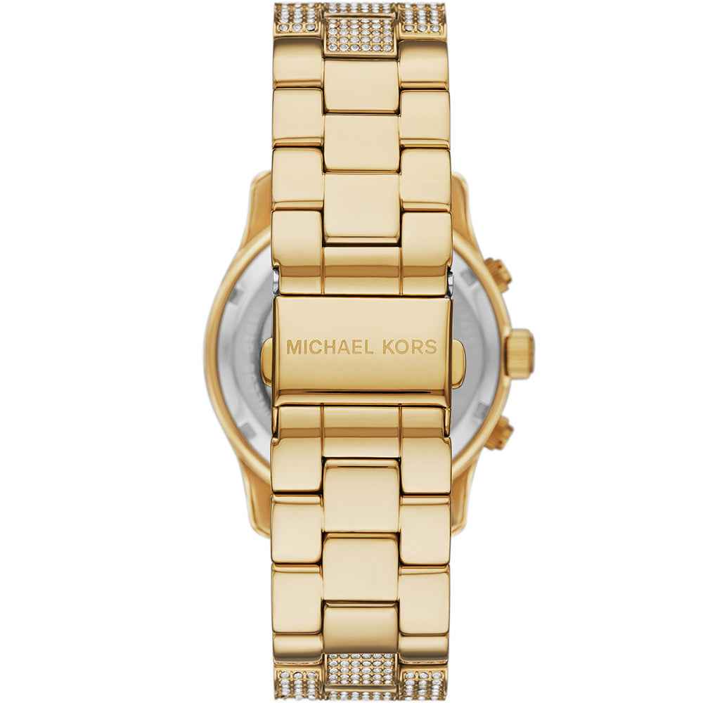 Michael Kors Runway Pave Chronograph MK7435 Women's Gold Watch