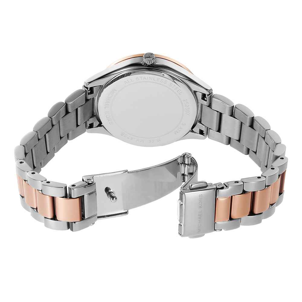 Michael Kors Lauryn MK4738 Women's Blue Dial Two-Tone Stainless Steel Watch