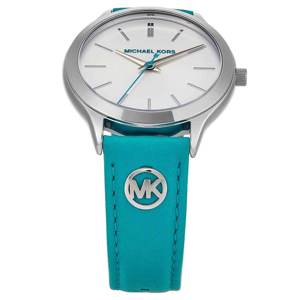 Michael Kors Slim Runway MK7470 Women's Blue Leather Watch