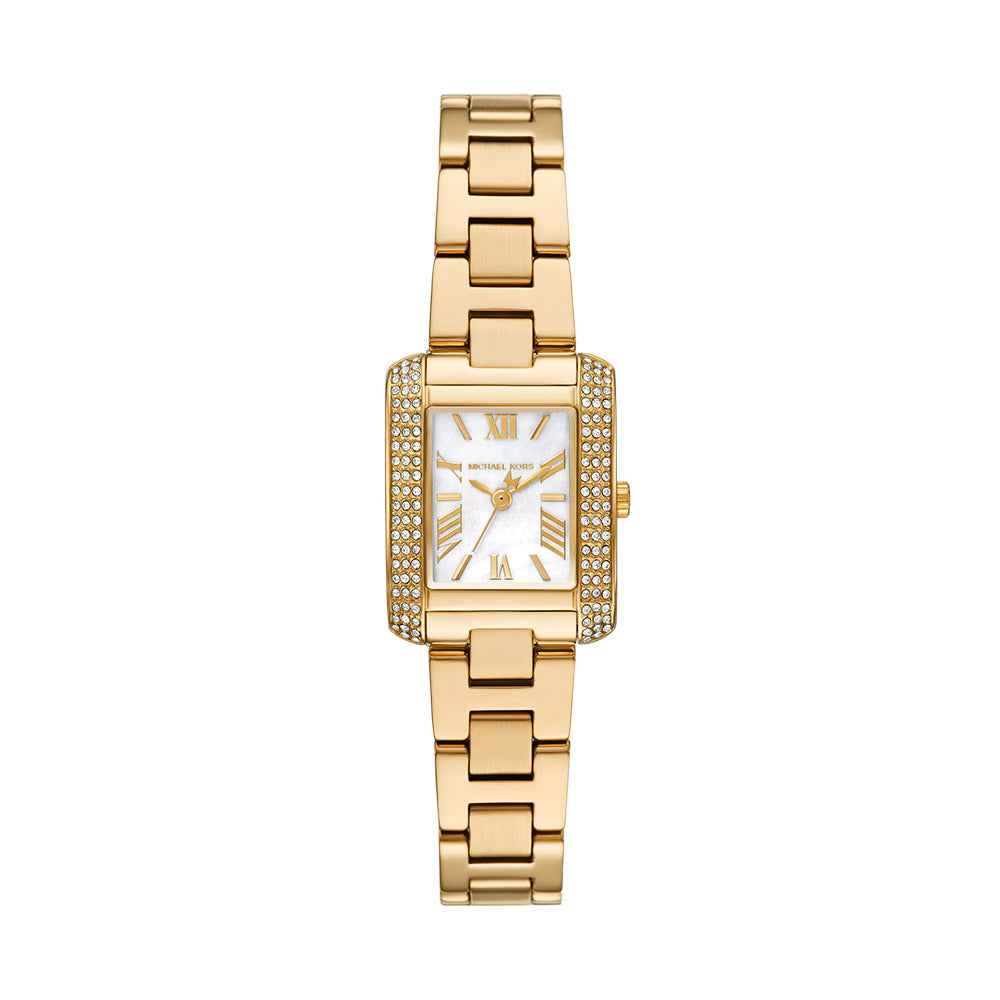 Michael Kors Emery MK4867 Women's Gold Rectangle Watch