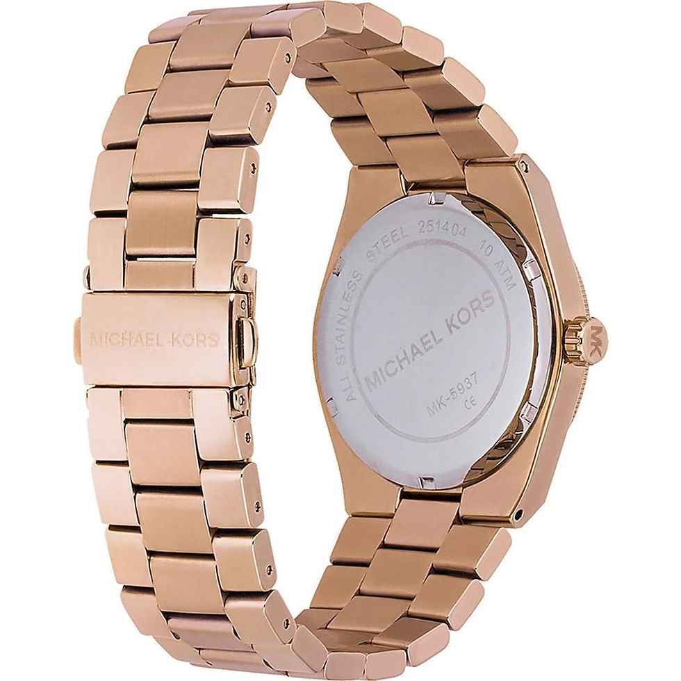 Michael Kors MK5937 Women's Rose Gold Black Dial Watch