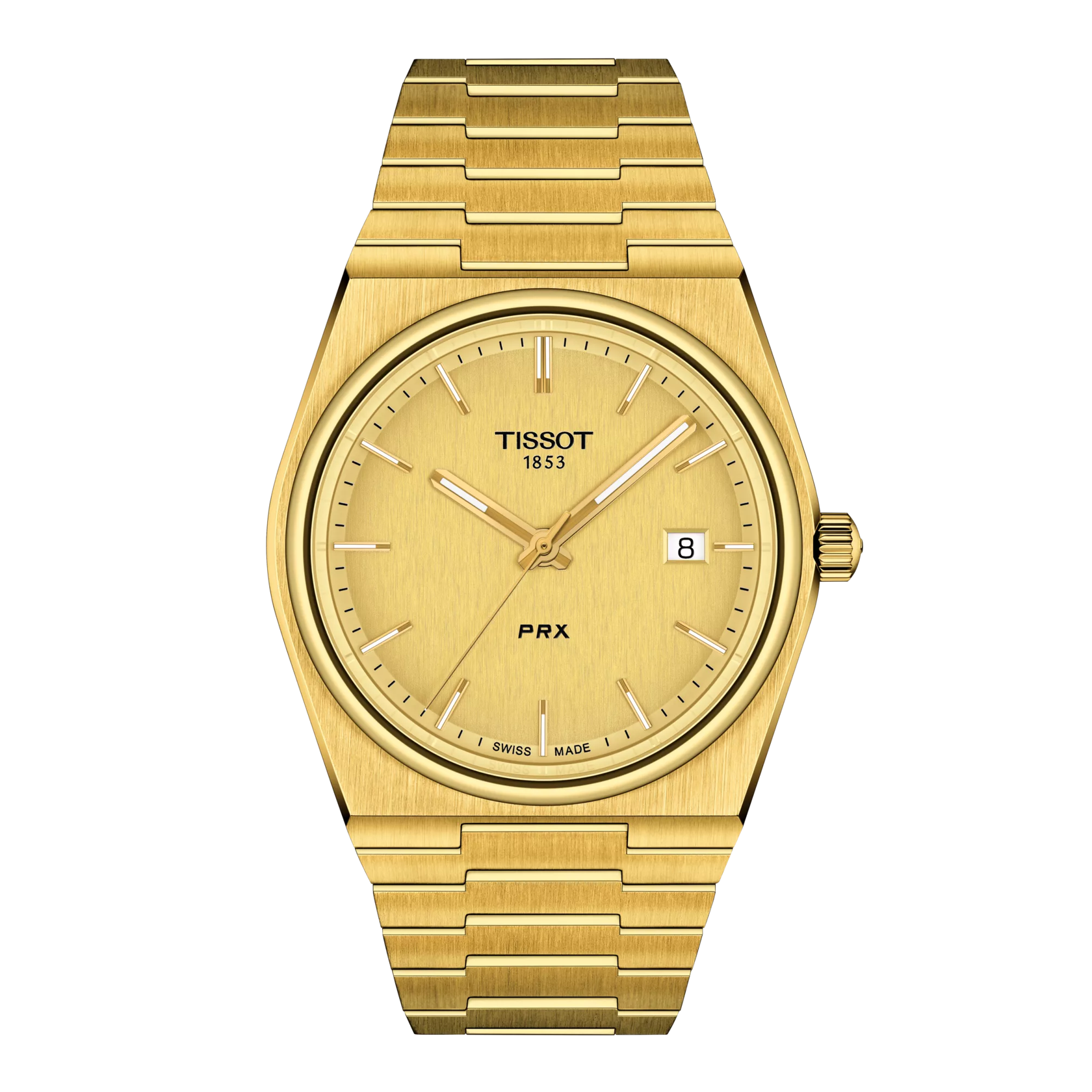 Tissot PRX T1374103302100 Yellow Gold PVD Quartz Men’s Watch - Luxverse