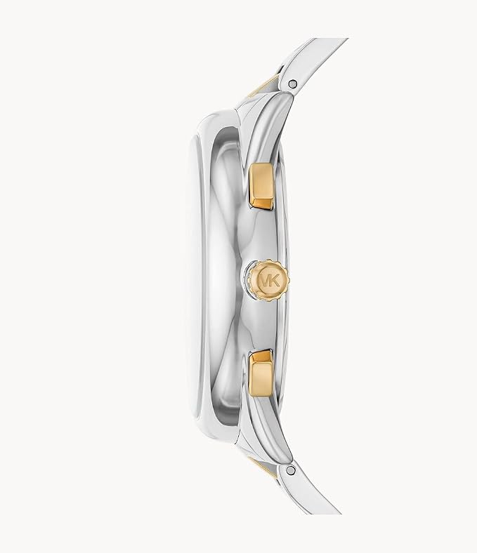 Side profile of Michael Kors Janelle MK8994 stainless steel men's watch