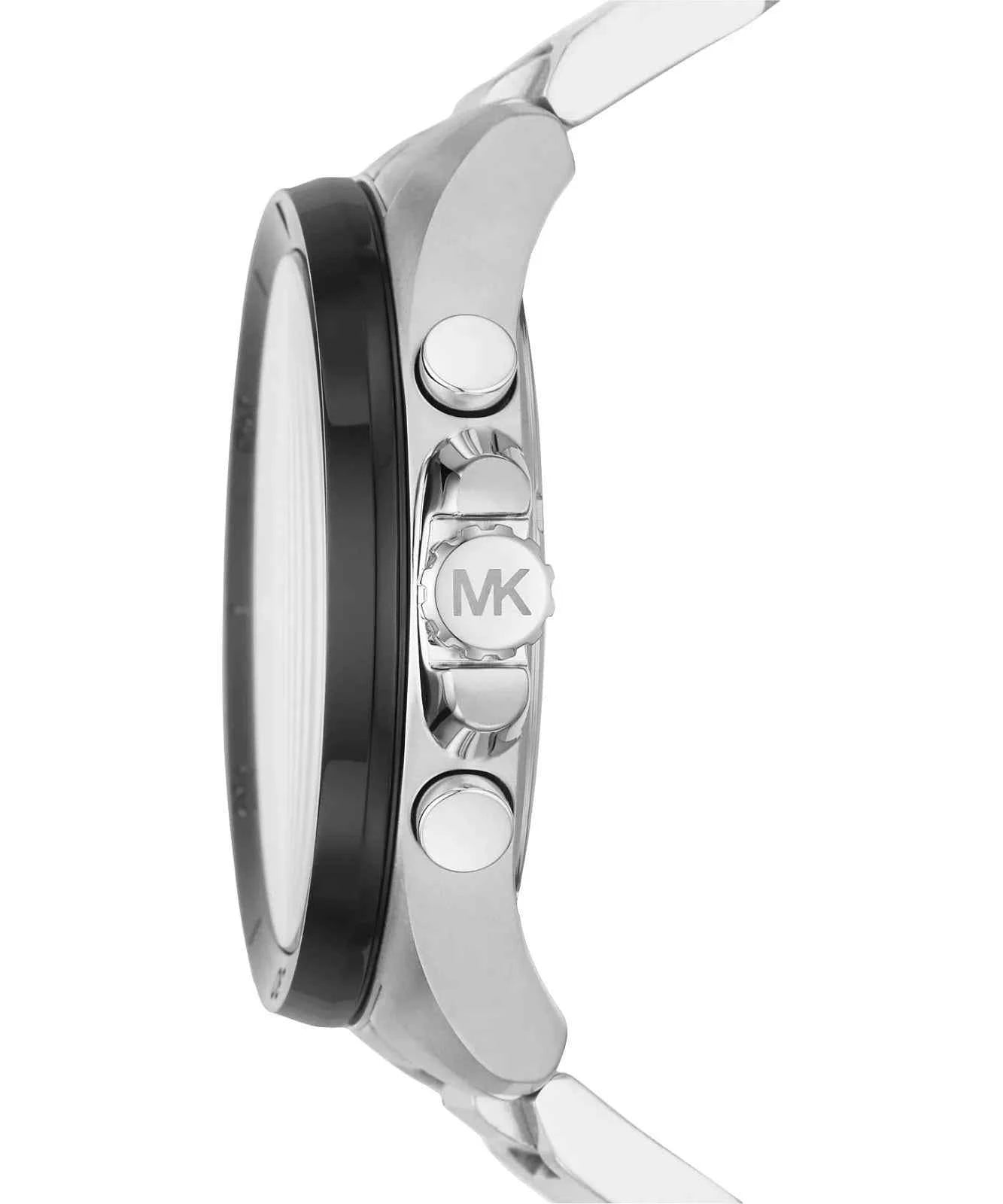 Michael Kors Brecken MK8847 Men's Black Dial Silver Stainless Steel Chronograph Watch