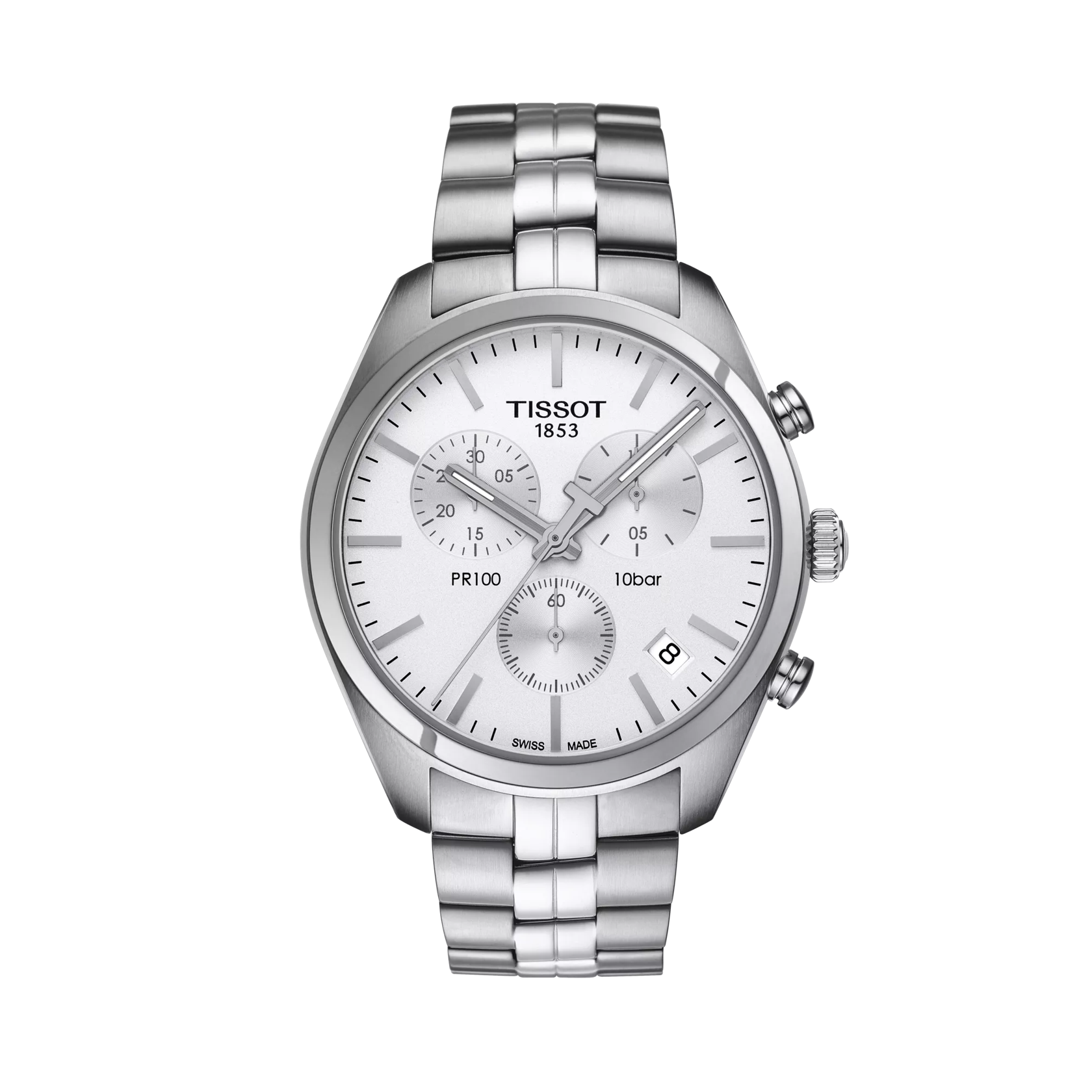 Tissot PR 100 Chronograph Silver Dial T101.417.11.031.00 – Men’s Watch - Luxverse