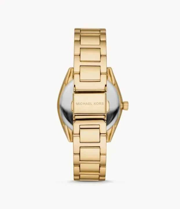 Michael Kors Janelle MK7133 Women's Gold Dial Two-Tone Acetate & Stainless Steel Multifunction Watch
