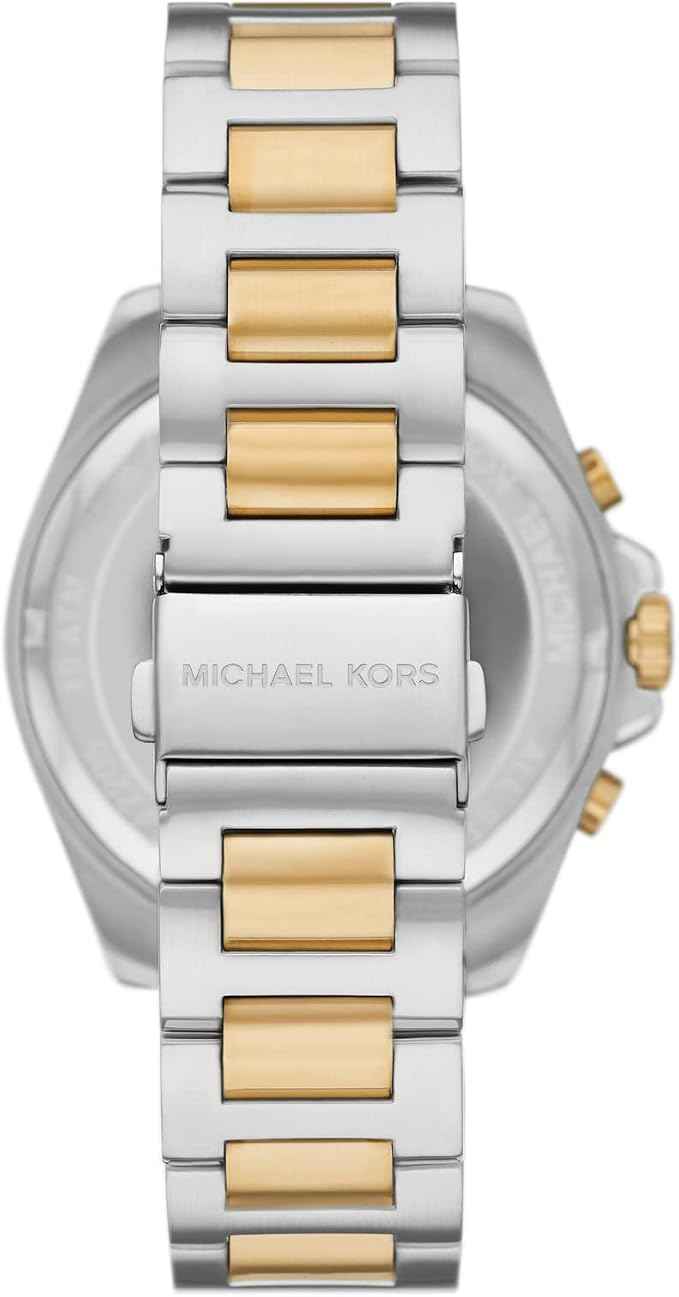 Michael Kors Brecken MK9064 Men's Silver Dial Two-Tone Chronograph Watch