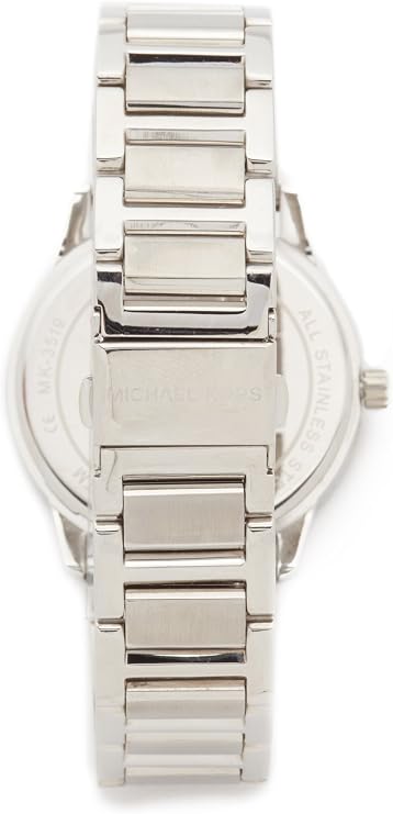 Back case of Michael Kors MK3519 silver bracelet wristwatch