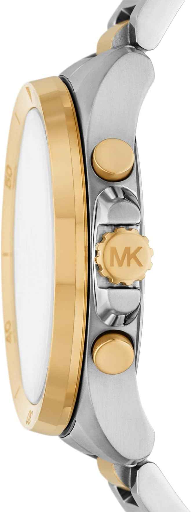 Michael Kors Brecken MK9064 Men's Silver Dial Two-Tone Chronograph Watch