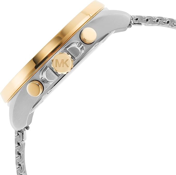 Side profile of Michael Kors MK8961 oversized stainless steel men's watch