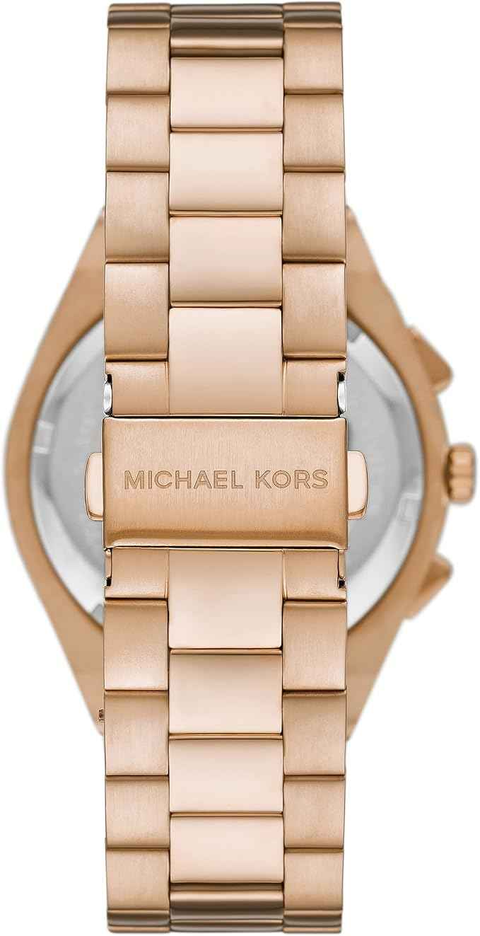 Michael Kors Lennox MK9119 Men's Black Dial Rose Gold Chronograph Watch