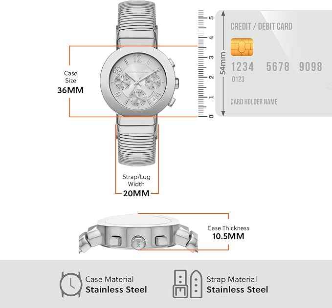 Michael Kors Gramercy MK7526 Women's Silver Chronograph Watch
