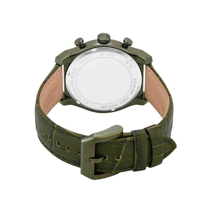 Michael Kors Panorama MK9199 Men's Olive Chronograph Leather Watch
