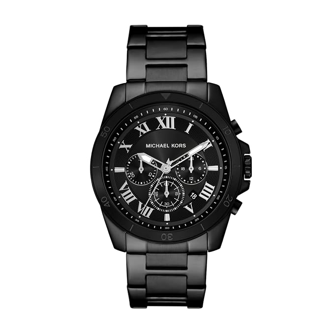 Michael Kors Alek MK9185 men's black chronograph watch