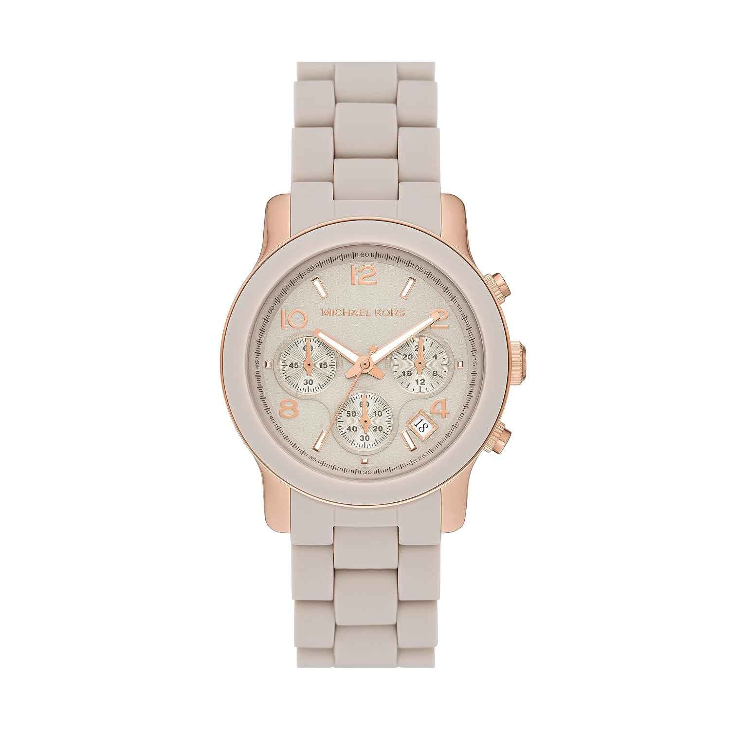 Michael Kors Runway Chronograph MK7386 Women's Beige Watch