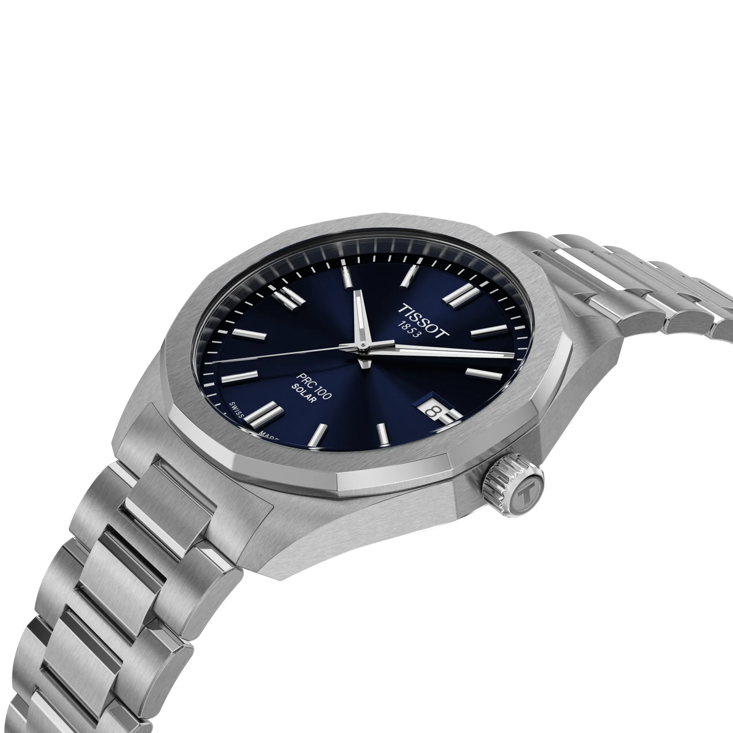 Tissot PRC 100 Solar 39mm T151.422.11.041.00 Quartz Men’s Watch - Luxverse
