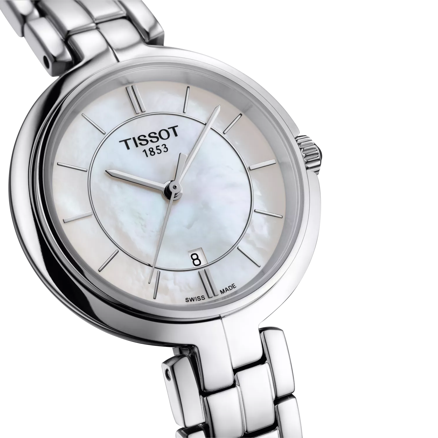 Tissot Flamingo T094.210.11.111.00 – White Mother-of-Pearl Dial – Ladies Watch - Luxverse