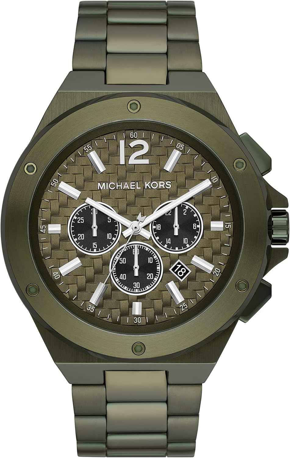 Michael Kors Lennox MK9103 Men's Green Dial Green Chronograph Watch