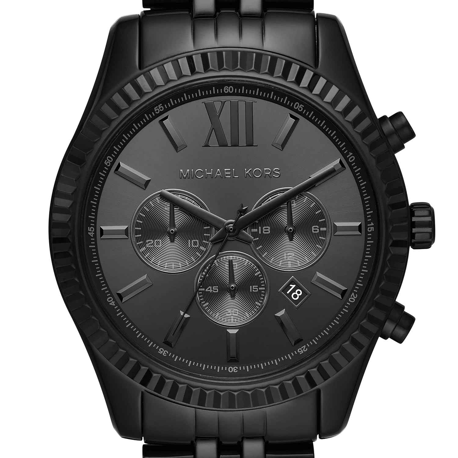 Michael Kors MK8591 Men's Black Stainless Steel Chronograph Watch