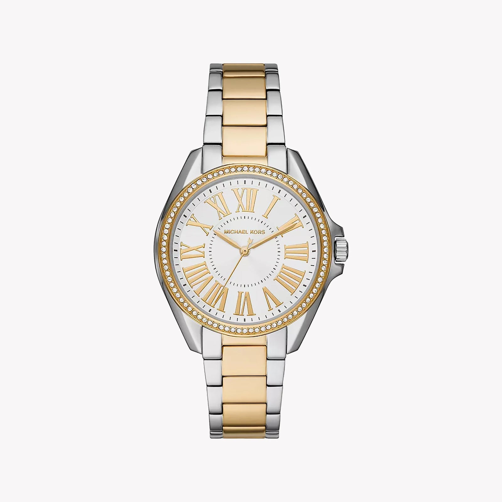 Michael Kors MK6931 women's two-tone white dial watch
